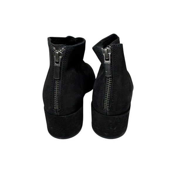 Eileen Fisher Womens Fayo Ankle Boots Booties Block Heel Black Leather Zip 7 NEW - Picture 5 of 7